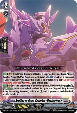 Brother-in-Arms, Superbia (Deathdrives) - DZ-BT11/EX04EN - Extra Triple Rare