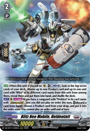 Blitz Neo Mobile, Heldentatt - DZ-BT11/009EN - Triple Rare