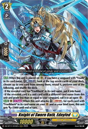 Knight of Sworn Oath, Ednyfed - DZ-BT11/010EN - Triple Rare