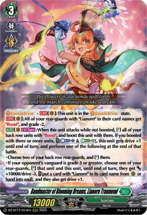 Bandmaster of Blooming Dreams, Lianorn Traumend - DZ-BT11/013EN - Triple Rare