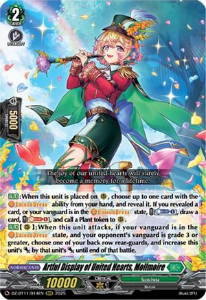 Artful Display of United Hearts, Mollmoire - DZ-BT11/014EN - Triple Rare