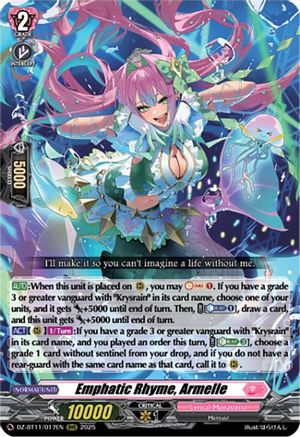 Emphatic Rhyme, Armelle - DZ-BT11/017EN - Triple Rare