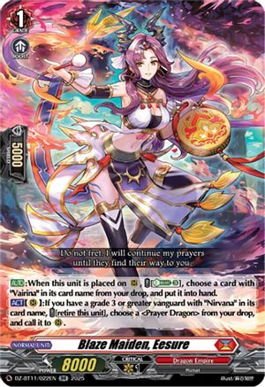 Blaze Maiden, Eesure - DZ-BT11/022EN - Double Rare