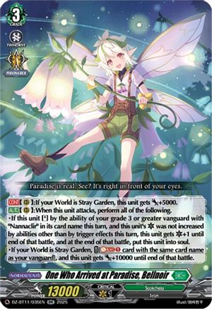 One Who Arrived at Paradise, Bellnoir - DZ-BT11/035EN - Double Rare