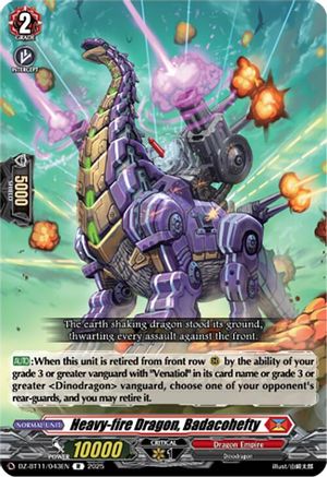 Heavy-fire Dragon, Badacohefty - DZ-BT11/043EN - Rare