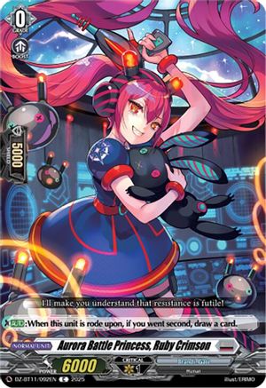 Aurora Battle Princess, Ruby Crimson - DZ-BT11/092EN - Common