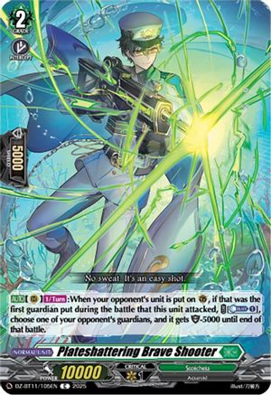 Plateshattering Brave Shooter - DZ-BT11/105EN - Common