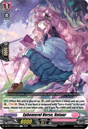 Ephemeral Verse, Ratuur - DZ-BT11/116EN - Common