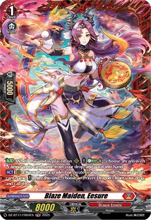 Blaze Maiden, Eesure (FR) - DZ-BT11/FR04EN - Frame Rare