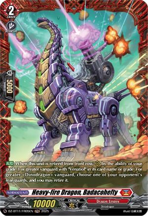 Heavy-fire Dragon, Badacohefty (FR) - DZ-BT11/FR05EN - Frame Rare