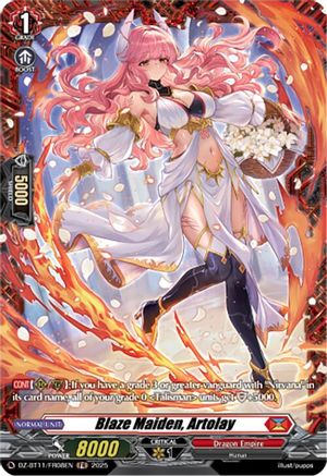 Blaze Maiden, Artolay (FR) - DZ-BT11/FR08EN - Frame Rare