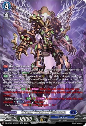 Eternal Overload Colossus (SR) - DZ-BT11/SR08EN - Silver Rare