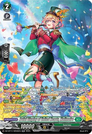 Artful Display of United Hearts, Mollmoire (SR) - DZ-BT11/SR30EN - Silver Rare