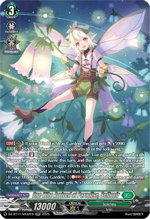 One Who Arrived at Paradise, Bellnoir (SR) - DZ-BT11/SR32EN - Silver Rare