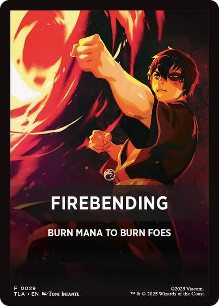 Firebending Theme Card (029) Token (JTLA)