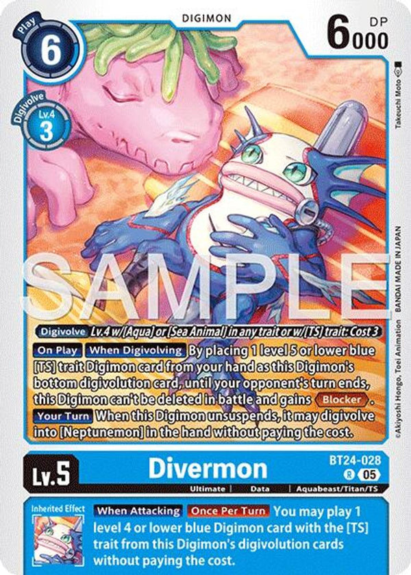 Divermon - BT24-028 - Rare