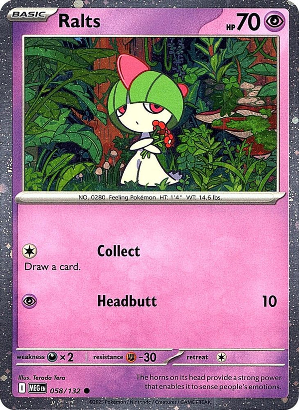 Ralts (Cosmos Holo) - 058/132 - Common