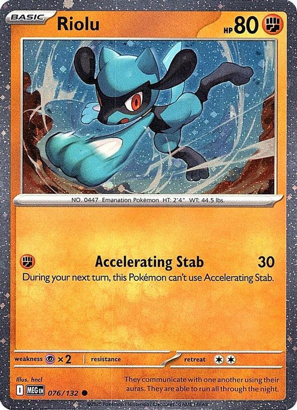 Riolu - 076/132 - Common (Cosmos Holo)