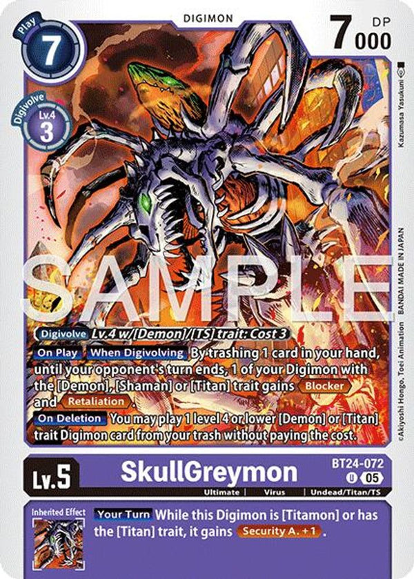 SkullGreymon - BT24-072 - Uncommon