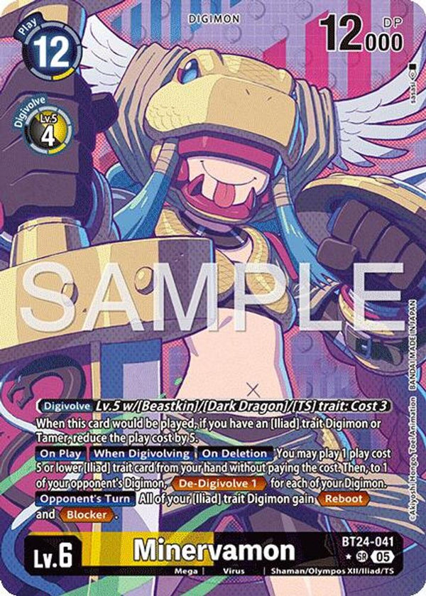 Minervamon (Alternate Art) - BT24-041 - Super Rare