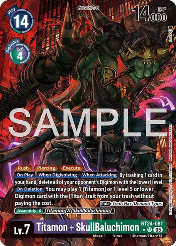 Titamon + SkullBaluchimon (Alternate Art) - BT24-081 - Super Rare