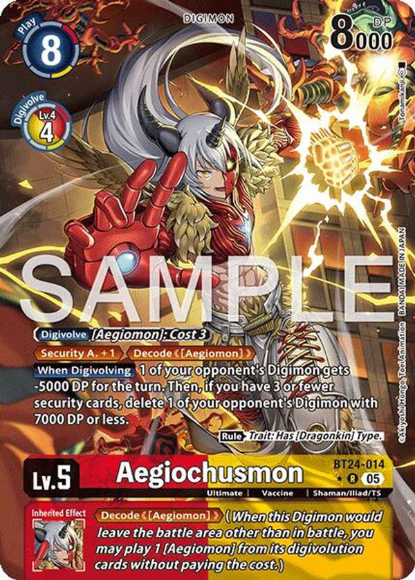 Aegiochusmon (Alternate Art) - BT24-014 - Rare
