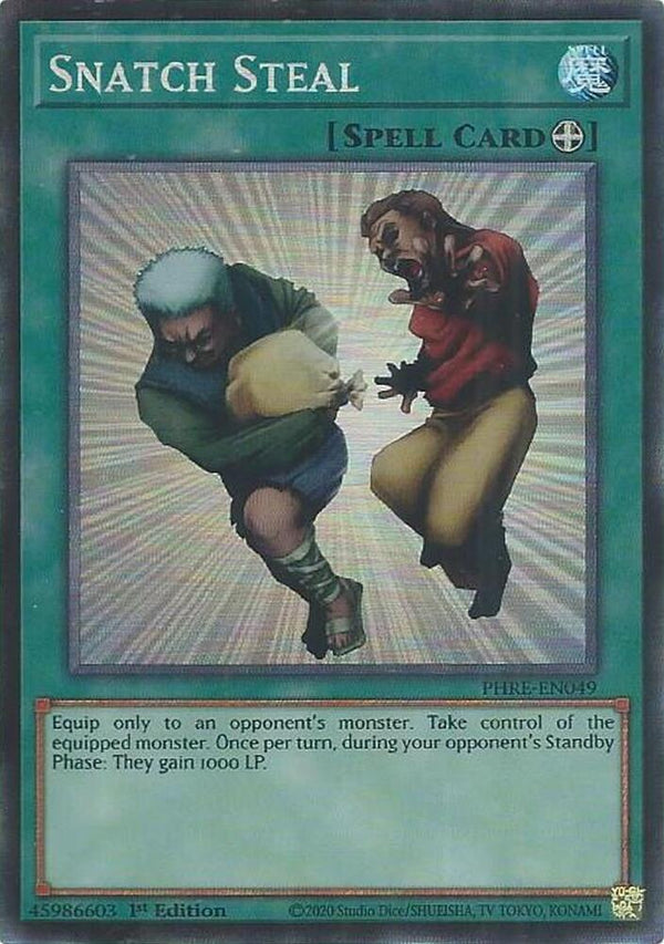 Snatch Steal (CR) - PHRE-EN049 - Collector's Rare - 1st Edition
