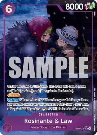 Rosinante & Law (Alternate Art) - EB04-038 - Super Rare