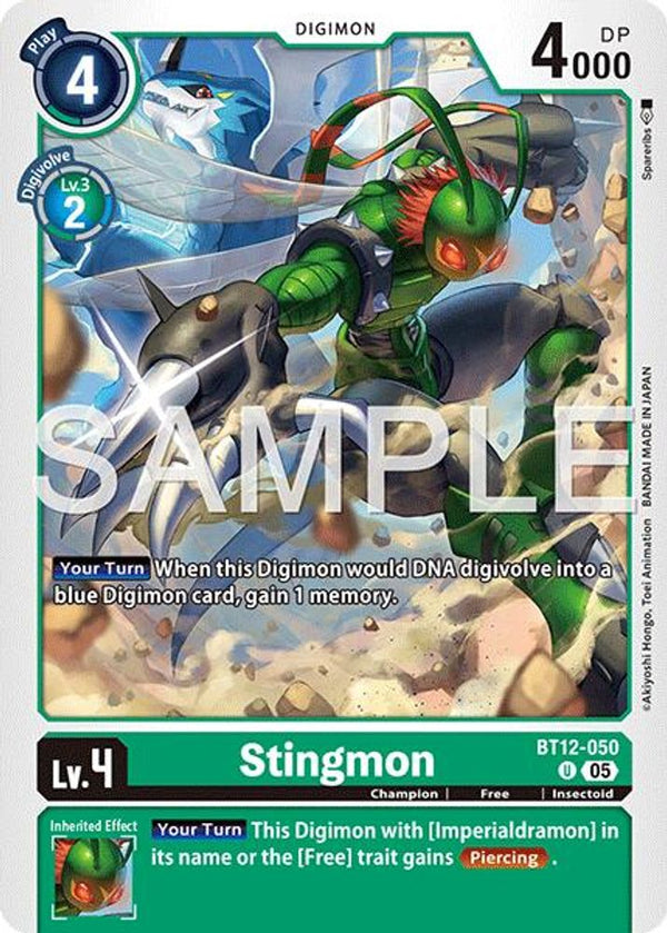 Stingmon - BT12-050 (Block 5 Reprint) - BT12-050 - Uncommon