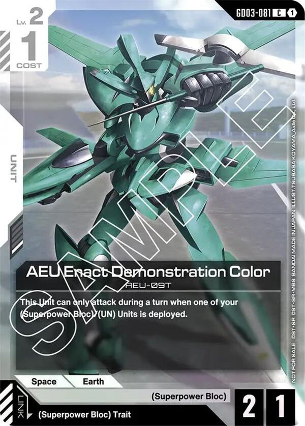 AEU Enact Demonstration Color (Store Tournament Participant Pack 03) - GD03-081 - Common