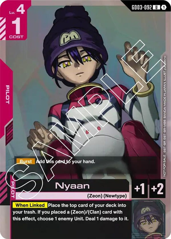 Nyaan (Store Tournament Participant Pack 03) - GD03-092 - Uncommon