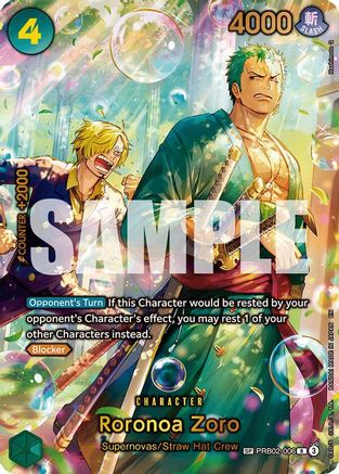 Roronoa Zoro - PRB02-006 (OP14-EB04 Special) - PRB02-006 - Rare