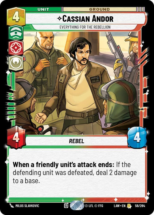 Cassian Andor - Everything for the Rebellion - 56/264 - Rare