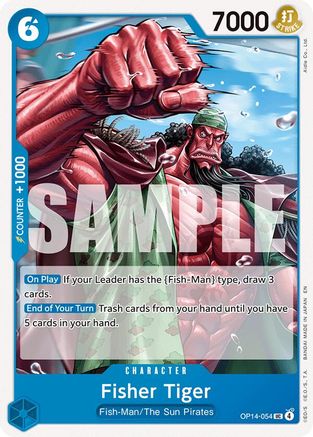 Fisher Tiger - OP14-054 - Uncommon