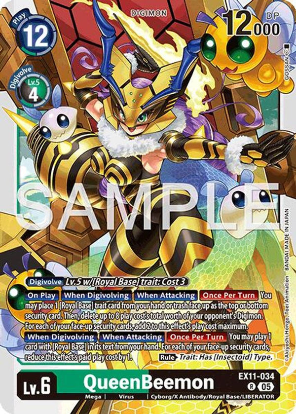 QueenBeemon - EX11-034 - Rare