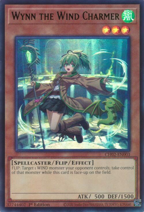 Wynn the Wind Charmer (Ultra Rare) - CH02-EN003 - Ultra Rare - 1st Edition