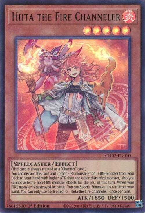 Hiita the Fire Channeler - CH02-EN010 - Ultra Rare - 1st Edition