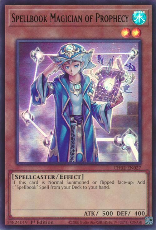 Spellbook Magician of Prophecy - CH02-EN027 - Ultra Rare - 1st Edition
