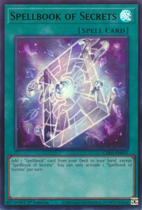 Spellbook of Secrets - CH02-EN032 - Ultra Rare - 1st Edition