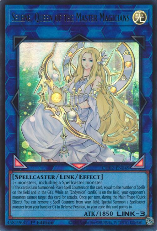 Selene, Queen of the Master Magicians - CH02-EN049 - Ultra Rare - 1st Edition