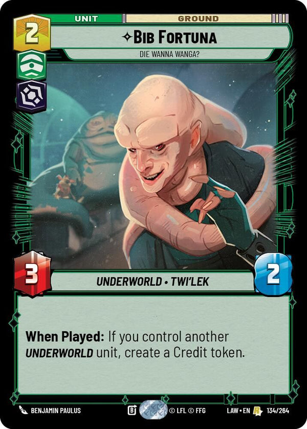 Bib Fortuna - Die Wanna Wanga? - 134/264 - Rare