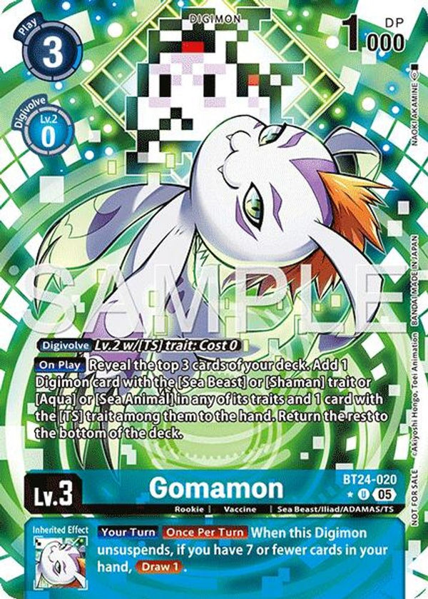 Gomamon (Box Topper) - BT24-020 - Uncommon