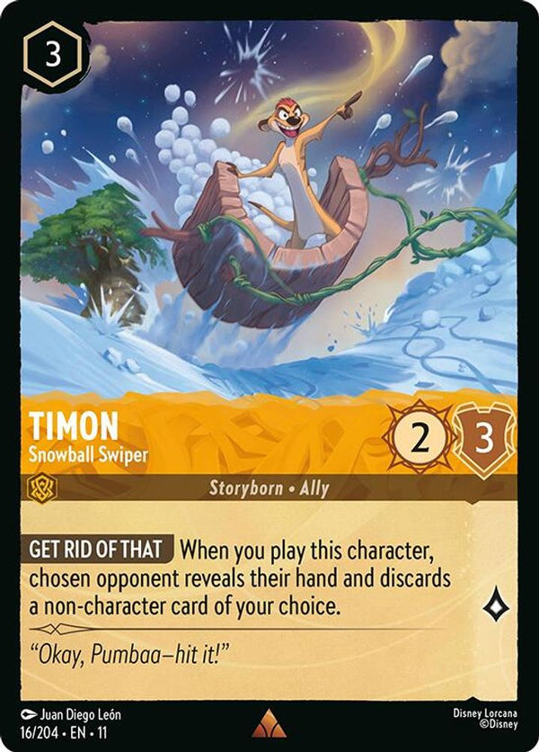 Timon (Snowball Swiper) - 16/204 - Rare