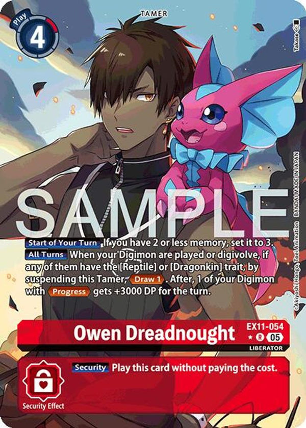 Owen Dreadnought (Alternate Art) - EX11-054 - Rare