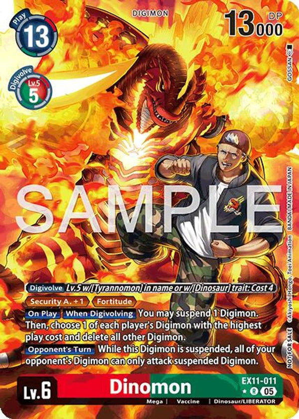 Dinomon (Box Topper) - EX11-011 - Rare
