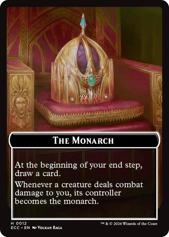 Saproling // The Monarch Token (TECC)