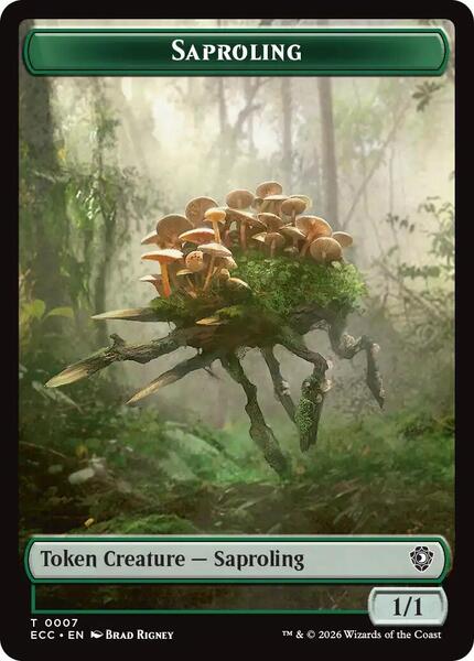 Saproling // The Monarch Token (TECC)