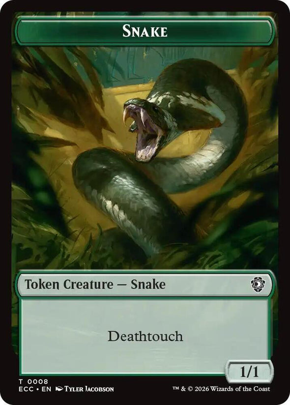 Zombie // Snake Token (Foil) (TECC)