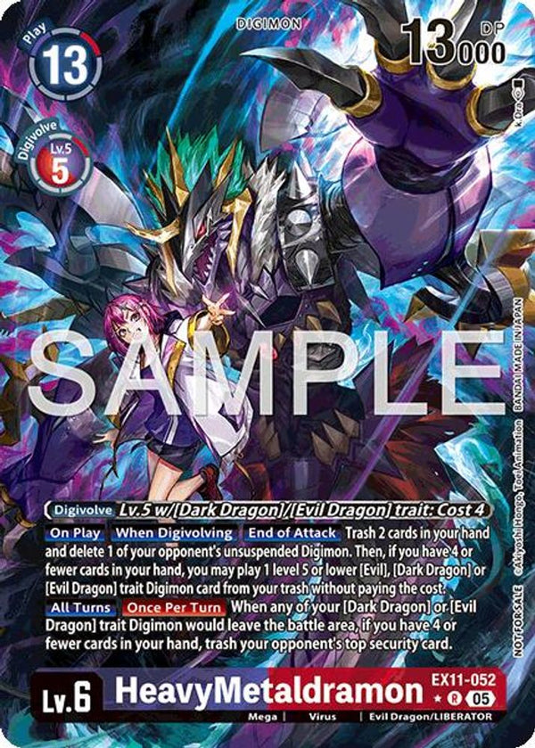 HeavyMetaldramon (Box Topper) - EX11-052 - Rare