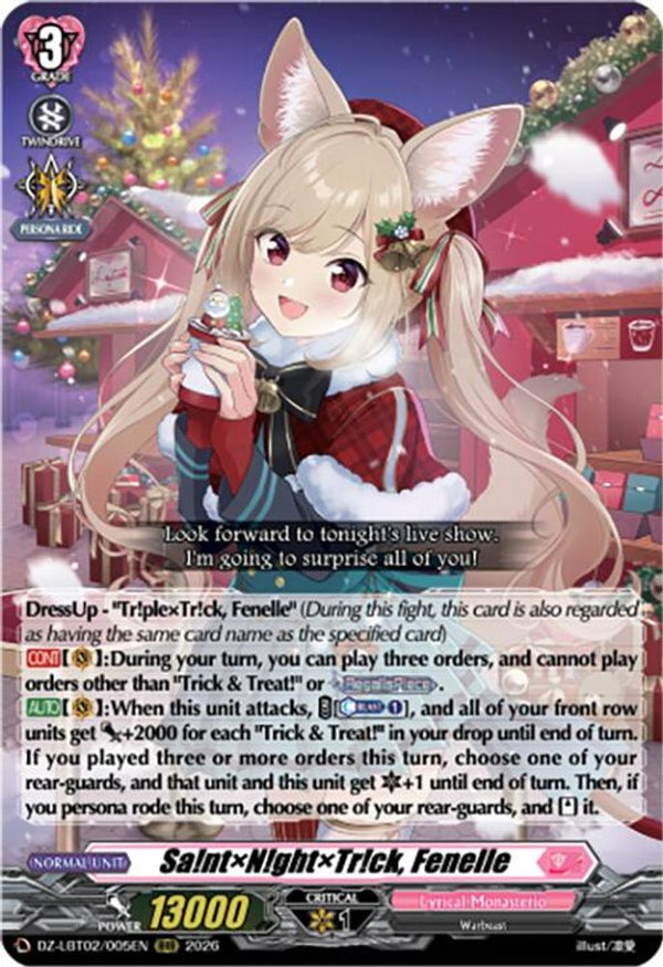 Sa!ntN!ghtTr!ck, Fenelle - DZ-LBT02/005EN - Triple Rare